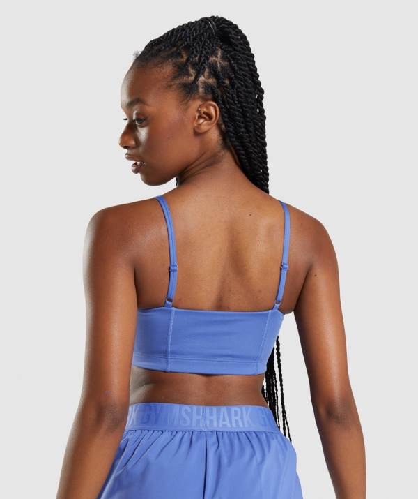 Damske Športové Podprsenky Gymshark Bandeau Modre | FR2931467